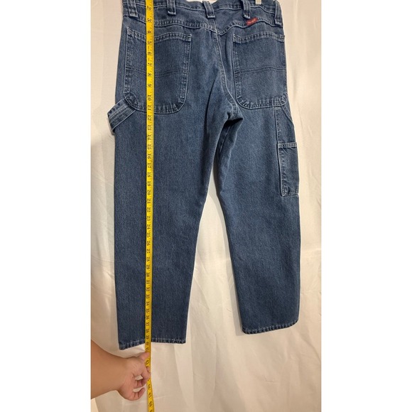 Wrangler Carpenter Jeans Mens Size 34x30 Denim Utility Work Pants Blue - Picture 6 of 12